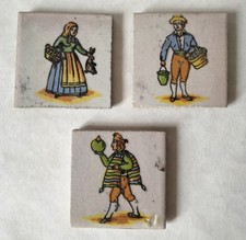 Anciens 3 Carreaux De Métier