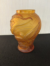 Vase aux oiseaux oranger dans le goût Sabino