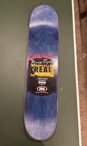Shepard fairey real skateboard - shepard,