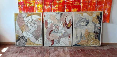 Tableaux triptyque - tableaux,