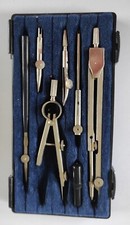 Boite Compas Ancien Vintage Ancien Matériel Scolaire 