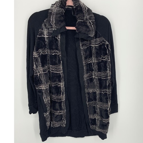 Capote faux fur trim open - trim,