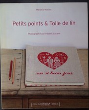 § B- livre broderie petits points et toile de lin - Marjorie Massey