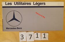 MERCEDES UTILITAIRES LEGERS VU 207 209 307 309 210 310 407 409 Fr 16 pages 3/83