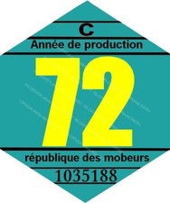 vignette 1972  pour mobylette
