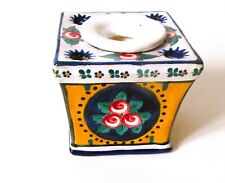 BEL ENCRIER 4 PLUMES ART DECO SIGNE ALADIN FRANCE PARFAIT ETAT