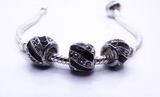 QTY 3- Silver Rhinestone