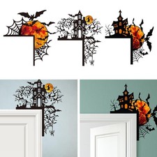 Autocollant mural Halloween, décoration murale pour toilettes, jardin,