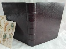 LIVRE D'HEURES DU XIXe SIECLE LAPLACE RELIURE MAROQUIN GRAVURES CHRETIEN