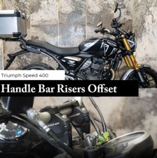 Compatible Avec Triumph Speed 400 "Riser De Guidon Décalé Noir"