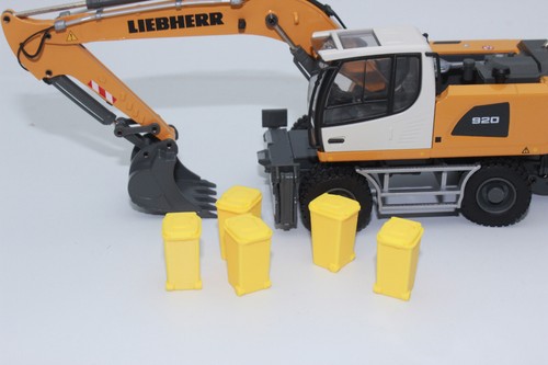 Poubelle jaune 50 pour - 5x, 1:50