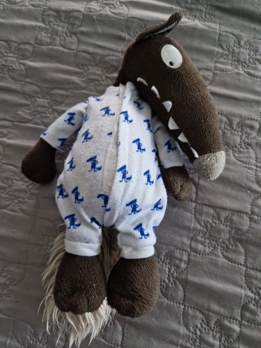 Peluche loup pyjama - loup, blanc