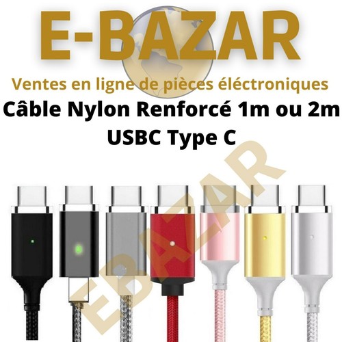 Câble usb vers - vers, usb-c