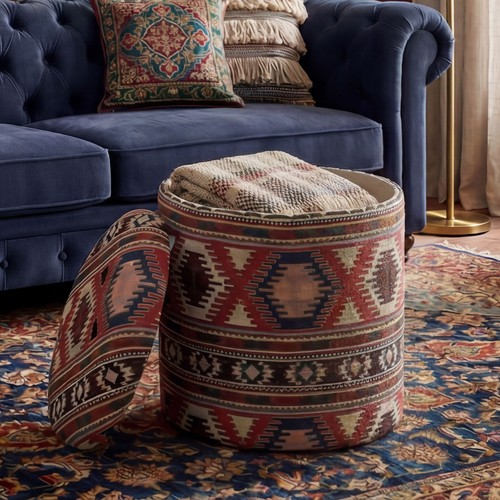 Tabouret pouf rangement - tabouret, de