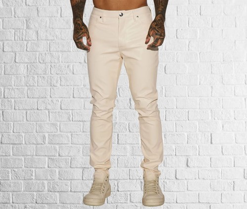 Blanc homme peau agneau - blanc,