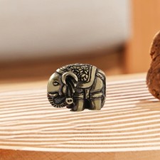 Petite Figurine d'éléphant en laiton, décoration de table pour chambre à