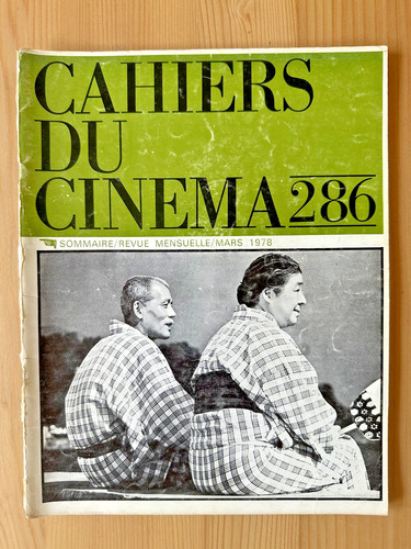 Cahiers cinéma 286 - n°,