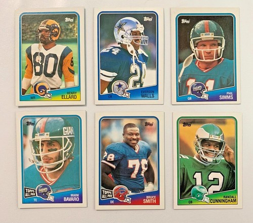 1988 topps football cards - topps, you