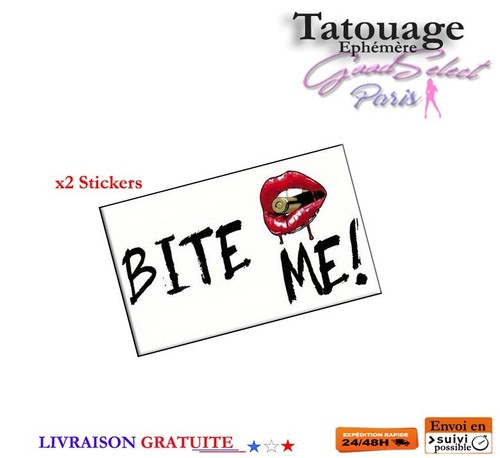 Tatouage temporaire bite - -bite, me-