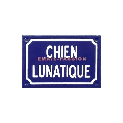Plaque humoristique émaillée