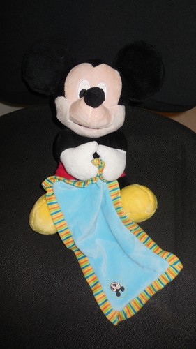 Doudou peluche mickey rouge - doudou,