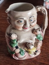 Ancien Petit Pichet Barbotine Asie