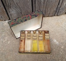 Ancien Coffret de 5 Flacons de Parfum Fragonard Grasse Art Déco 