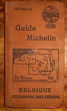 Guide Michelin 1922 Belgique