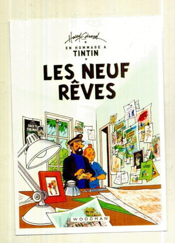 Tintin carte postale - tintin.,
