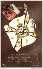 MILITARIA - 1914-1918 - drapeau du 49e Pomeranien