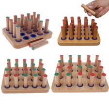 Finger Exerciser Orthotics Training Board Wood avec Bâtons En Bois