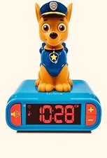 Veilleuse Pat Patrouille pour Enfant lumineux Effets sonores Paw Patrol Horloge 