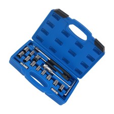 17pcs Fraise nettoyage siège injecteur Outil Couteau De Siège D'injecteur Diesel