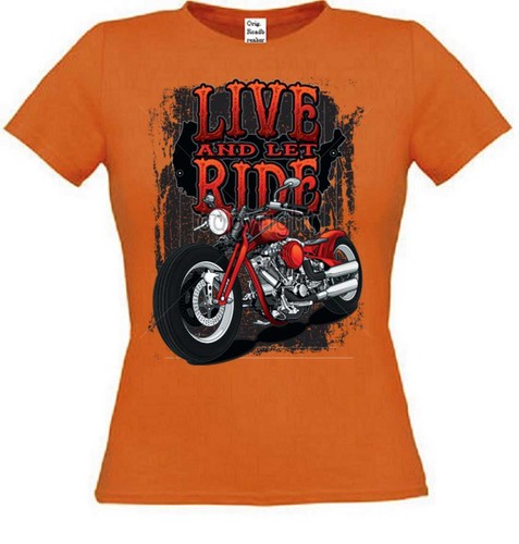 Shirt femme orange - t-shirt,