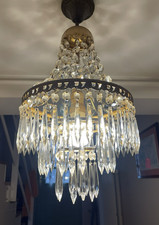 Lustre montgolfière un feu