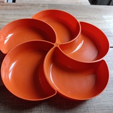 Vintage/ Plateau Apéritif Pop CP Orange