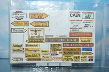 1/72 affiches pancartes pour diorama WW2 non autocollantes