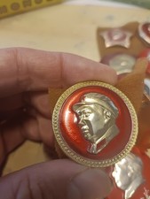 3.5CM Collect Rare Old China Bronze Mao Zedong Head Bust Screen Statue Sculpture