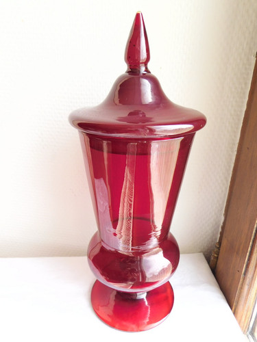 Ancien pot couvert cristal - couvert, en
