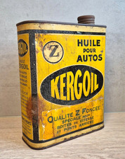 RARE Bidon d'huile KERGOIL "Quervel Frères" Deux Litres
