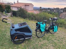 Vélo de randonnée Fahrradmanufaktur T100 set cyclotourime option remorque chien