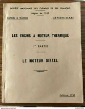 SNCF les engins a moteur thermique DIESEL 1964 région Est chemins de fer  n° 1
