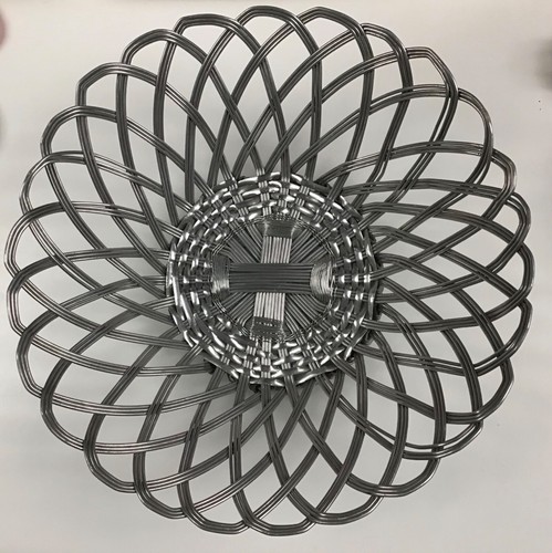 Vintage metal wire woven - metal,