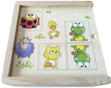 Jeu Memory en bois animaux pour tous petits 28 pièces