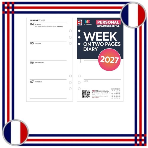 Recharge agenda 2027 semaine