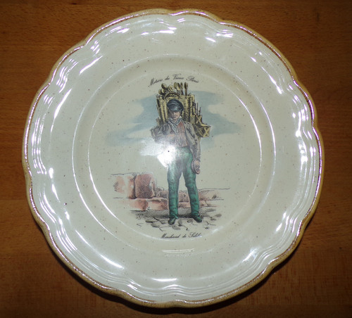 Assiette céramique métiers - assiette,