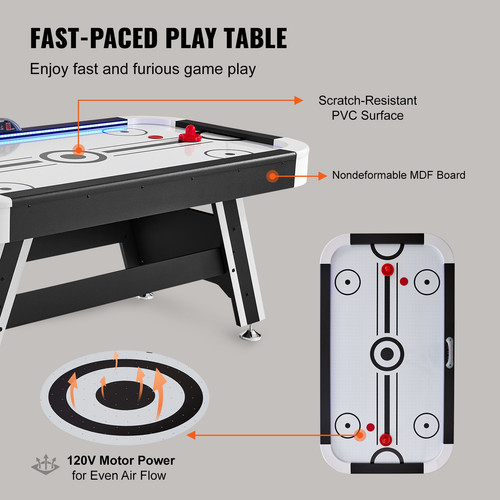 Table hockey pneumatique - table, de