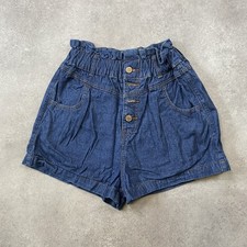 Short en denim taille haute