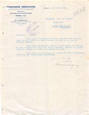 1931   COMPAGNIE MEDOCAINE A PARIS - M. CROIZET A SAINT MEME COGNAC