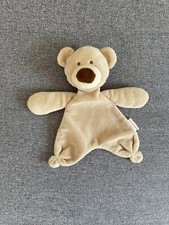 doudou ours plat NICOTOY KIABI brun marron beige